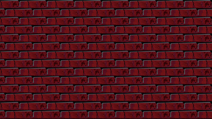 Fototapeta na wymiar Simple Wallpaper of Red Brick
