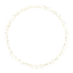 Gold Glitter Stars. Luxury Shiny Confetti.