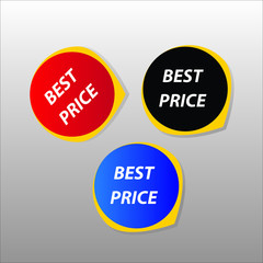 vector sale stickers
