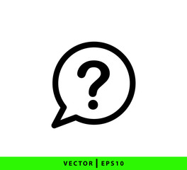 Question sign symbol icon logo template