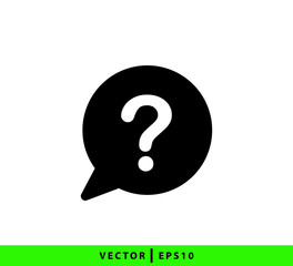 Question sign symbol icon logo template