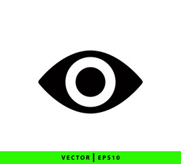 Eye icon vector logo design logo template flat style
