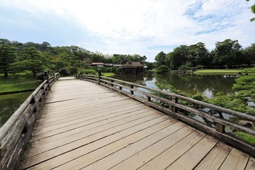 Obraz premium 彦根城と玄宮園