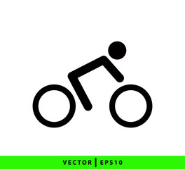 Bike icon vector logo design template