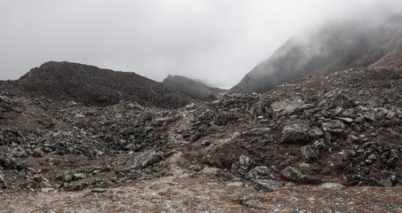 Mountains landscape in Everest Area, Nepal