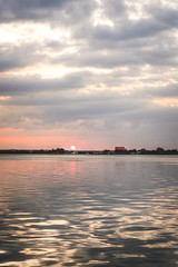 atardecer en la bahía de Cienfuegos Cuba