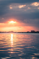 atardecer en la bahía de Cienfuegos Cuba