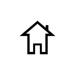 home icon vector symbol isolated illustration white background