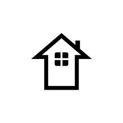 home icon vector symbol isolated illustration white background