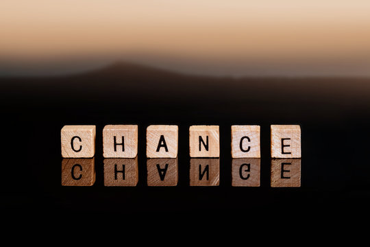 Change to chance  / Chance to change wooden letters