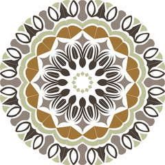 Mandalas for coloring book Yoga template, Mandala with floral patterns. Yoga template