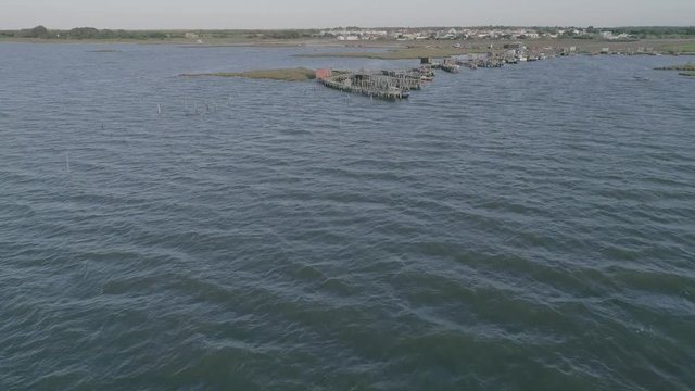 Carrasqueira classic palafitos ports from aerial view