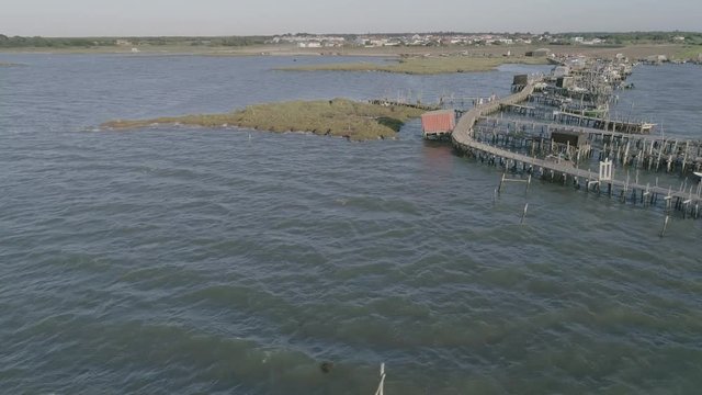 Carrasqueira classic palafitos ports from aerial view