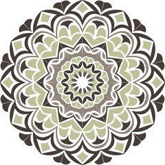 Mandalas for coloring book Yoga template, Mandala with floral patterns. Yoga template