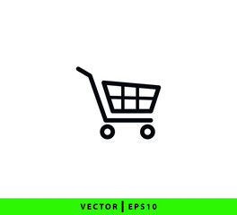 Trolley icon vector logo design template