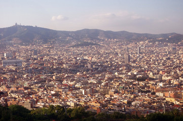 バルセロナ市街地の風景