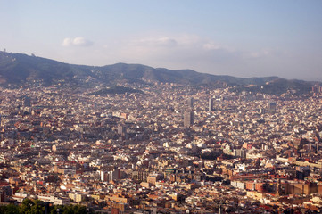 バルセロナ市街地の風景