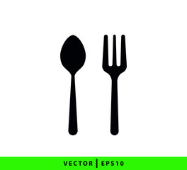 Restaurant icon ,fork and spoon flat style trendy ,best seller