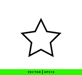 Star icon vector logo design template