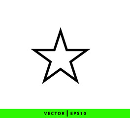 Star icon vector logo design template