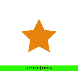 Star icon vector logo design template