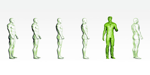 Management Abstract Concept