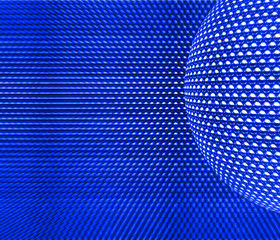 Fototapeta na wymiar 輝く光のパターンとミラーボール　青の背景