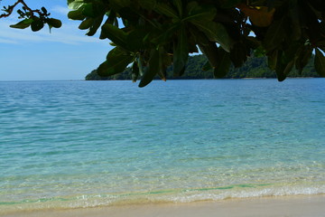 Beautiful beach off the coast of Kota Belud