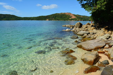Beautiful beach off the coast of Kota Belud