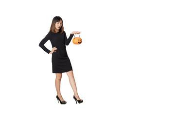 Asian girls at the Halloween party