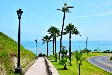 Coastal view in Lima, Peru