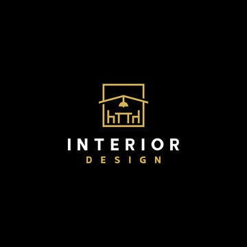 Interior Logo Design Template Vector Illustration