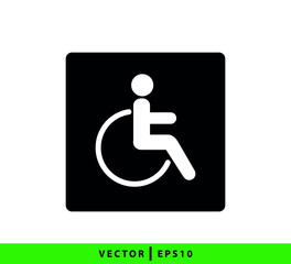 People toilet icon vector logo design template