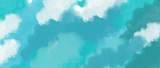 Fototapeta na wymiar Cloudy sky pattern watercolor background, splatter painting texture watercolor texture