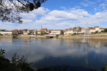 Bergerac city, France, Perigor purple region