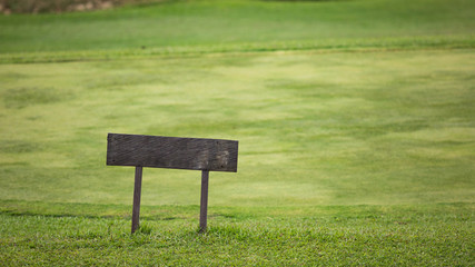Fototapeta premium Golf course sign