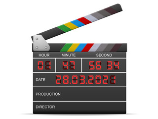 Fototapeta premium Digital clapperboard