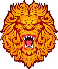 Naklejka na ściany i meble lion head mascot