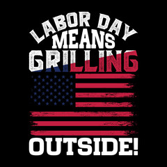Naklejka na ściany i meble USA Labor Day Typography Vector graphic for t shirt