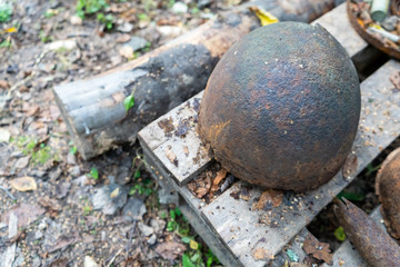 Old helmet of the second world war