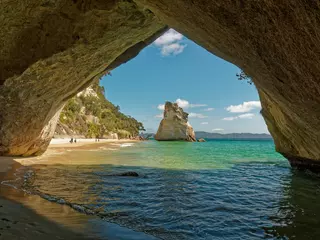Printed roller blinds Cathedral Cove Cathedral Cove, Coromandel Peninsula,  New Zealand.