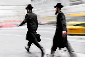 jewish business people in the street