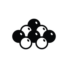 Black solid icon for mustard seed