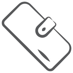 
An icon design of pouch, clutch bag icon in linear style 
