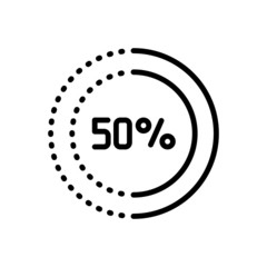 Black solid icon for remaining