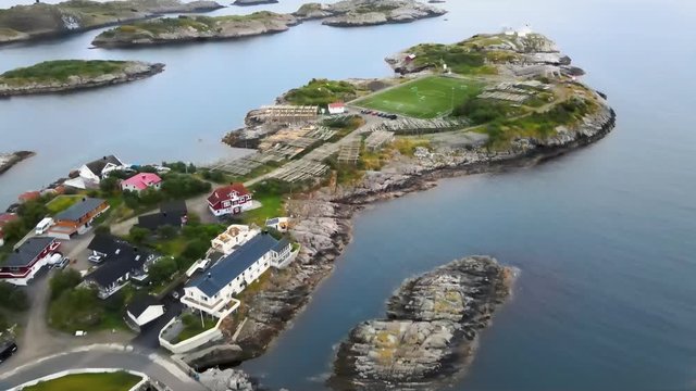 Aerial View, Lofoten, Arctic Fjords, Mountains, Norway, Atlantic Ocean