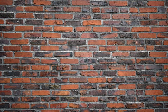 Brick wall downtown Portland, OR.