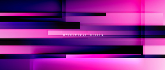 Fototapeta premium Dynamic lines on fluid color gradient. Trendy geometric abstract background for your text, logo or graphics