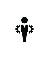 man with work icon,vector best flat icon.
