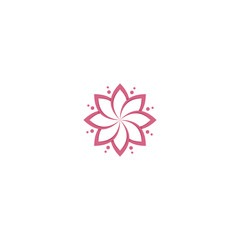 flower pattern vector logo template